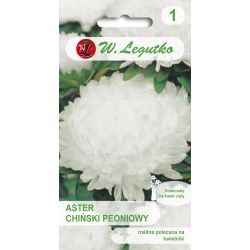 Aster chiński peoniowy biały 1g - Nasiona - W. Legutko Aster chiński peoniowy biały 1g - Nasiona - W. Legutko