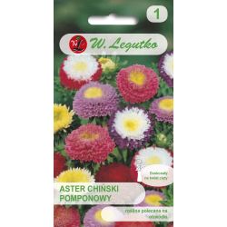 Aster chiński pomponowy mieszanka 1.25g - Nasiona - W. Legutko
