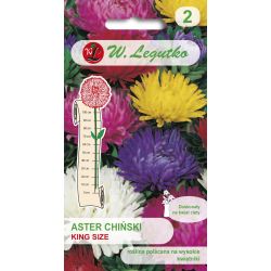Aster chiński King Size mieszanka 0.50g - Nasiona - W. Legutko Aster chiński King Size mieszanka 0.50g - Nasiona - W. Legutko