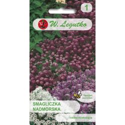 Smagliczka nadmorska mieszanka 0.50g - Nasiona - W. Legutko Smagliczka nadmorska mieszanka 0.50g - Nasiona - W. Legutko