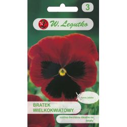 Bratek Abendglut, Alpen Glow czerwony z plamą 0.50g - Nasiona - W. Legutko