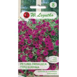 Petunia ogrodowa Rubina F2 o pędach zwisających purpurowo-fioletowa 0.01g - Nasiona - W. Legutko Petunia ogrodowa Rubina F2 o pędach zwisających purpurowo-fioletowa 0.01g - Nasiona - W. Legutko