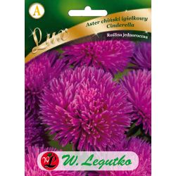 Aster chiński Cinderella igiełkowy karminowoczerwony 0.50g - Nasiona - W. Legutko Aster chiński Cinderella igiełkowy karminowoczerwony 0.50g - Nasiona - W. Legutko