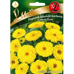 Nagietek lekarski Lemon Gem cytrynowożółty 2g - Nasiona - W. Legutko Nagietek lekarski Lemon Gem cytrynowożółty 2g - Nasiona - W. Legutko