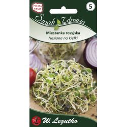 Nasiona na kiełki mieszanka rosyjska 20g - Nasiona - W. Legutko Nasiona na kiełki mieszanka rosyjska 20g - Nasiona - W. Legutko