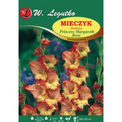 Mieczyk Princess Margareth Rose żółty z pomarańczową obw. 5szt. - Cebule i Kłącza - W. Legutko