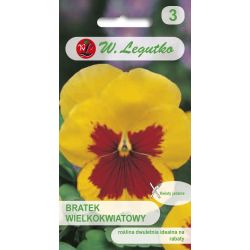 Bratek Early Yellow Red Blotch żółty z plamą 0.40g - Nasiona - W. Legutko Bratek Early Yellow Red Blotch żółty z plamą 0.40g - Nasiona - W. Legutko