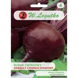Burak Okrągły Ciemnoczerwony 10g - Nasiona - W. Legutko Burak Okrągły Ciemnoczerwony 10g - Nasiona - W. Legutko