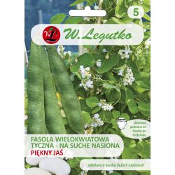 Fasola wielokwiatowa Piękny Jaś 40g - Nasiona - W. Legutko Fasola wielokwiatowa Piękny Jaś 40g - Nasiona - W. Legutko