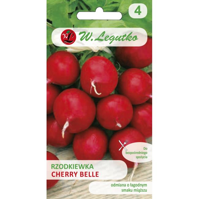 Rzodkiewka - okrągła - Cherry Belle - 10g - Nasiona - W. Legutko