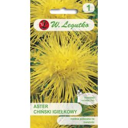 Aster chiński igiełkowy żółty 1g - Nasiona - W. Legutko Aster chiński igiełkowy żółty 1g - Nasiona - W. Legutko