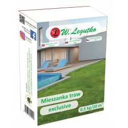Mieszanka traw gazonowych Exclusive 0.50 kg - Nasiona - W. Legutko