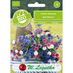 Chaber bławatek BIO Ball Mixture mieszanka 0.50g - Nasiona - W. Legutko