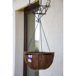 Kosz wiszący z włókna kokosowego śr. 40 cm - Akcesoria Ogrodowe - W. Legutko Kosz wiszący z włókna kokosowego śr. 40 cm - Akcesoria Ogrodowe - W. Legutko
