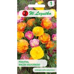 Pozłotka, Maczek kalifornijski mieszanka 1g - Nasiona - W. Legutko