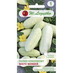 Ogórek Mezzo lungo bianco (White wonder) 2g - Nasiona - W. Legutko