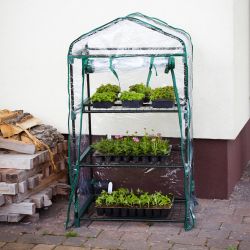 Szklarnia 3 poziomowa z osłoną PVC - Akcesoria Ogrodowe - W. Legutko Szklarnia 3 poziomowa z osłoną PVC - Akcesoria Ogrodowe - W. Legutko