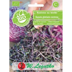 Nasiona na kiełki BIO kapusta gł. czerwona 10g - Nasiona - W. Legutko