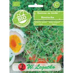Nasiona na kiełki BIO rzeżucha 30g - Nasiona - W. Legutko Nasiona na kiełki BIO rzeżucha 30g - Nasiona - W. Legutko