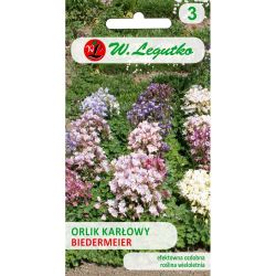 Orlik mieszańcowy Biedermeier mieszanka karł. 0.30g - Nasiona - W. Legutko