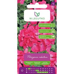Pelargonia rabatowa Gama F1 różowa 0.05g - Nasiona - W. Legutko