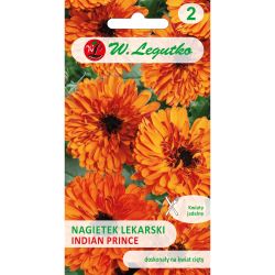 Nagietek lekarski Indian Prince pomarańczowy 2g - Nasiona - W. Legutko
