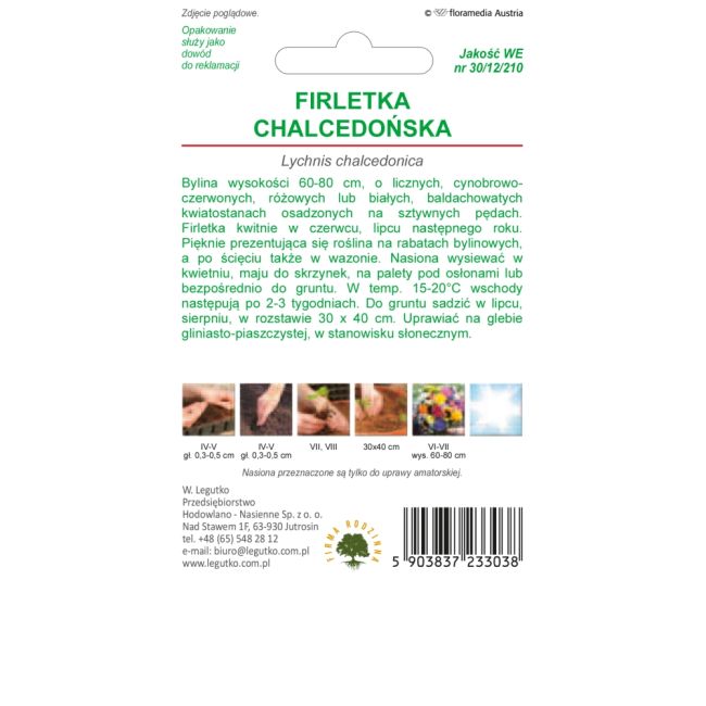 Firletka chalcedońska - mieszanka - Nasiona - W. Legutko