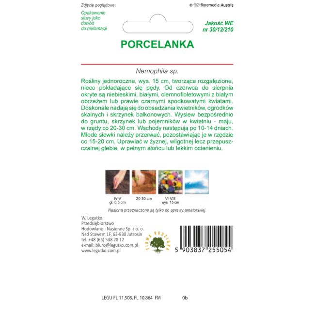 Porcelanka - mieszanka gatunków - Nasiona - W. Legutko