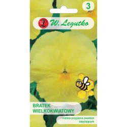 Bratek Luna cytrynowożółty 0.40g - Nasiona - W. Legutko Bratek Luna cytrynowożółty 0.40g - Nasiona - W. Legutko