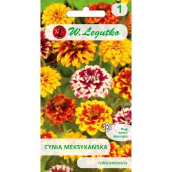 Cynia meksykańska mieszanka 0.50g - Nasiona - W. Legutko Cynia meksykańska mieszanka 0.50g - Nasiona - W. Legutko