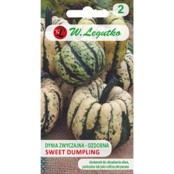 Dynia ozdobna Sweet Dumpling kremowo-biała 1.50g - Nasiona - W. Legutko