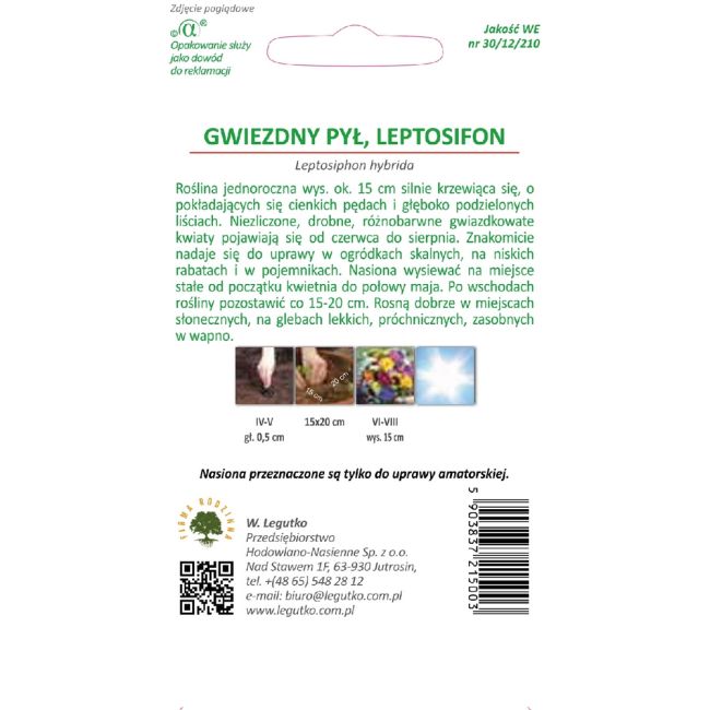 Gwiezdny pył, Leptosifon - mieszanka - Nasiona - W. Legutko