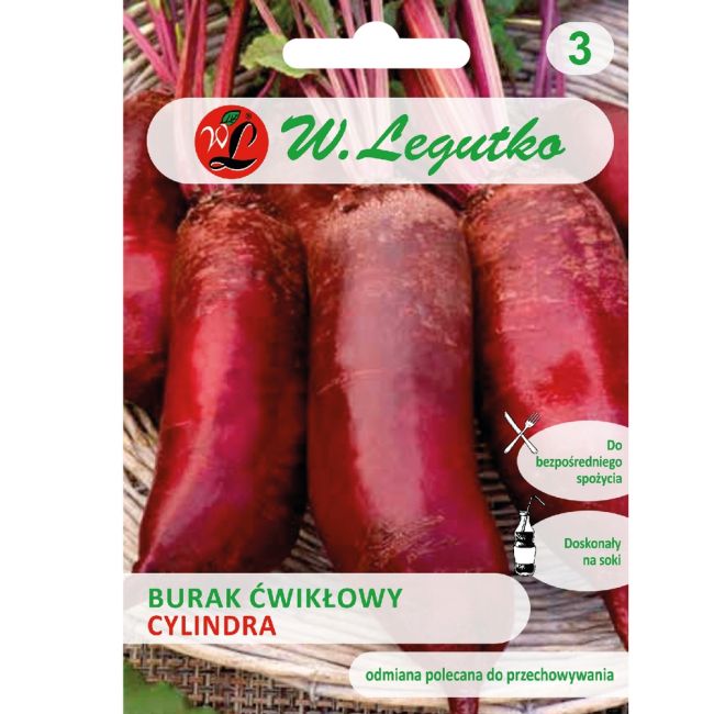 Burak ćwikłowy - Cylindra - 20g + 5g - Nasiona - W. Legutko