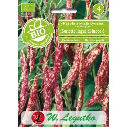 Fasola zwykła BIO Borlotto lingua di fuoco 3 30g - Nasiona - W. Legutko