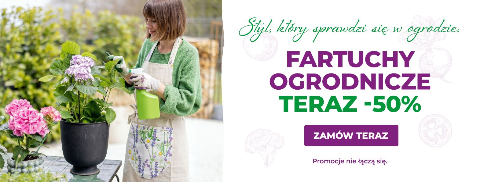Fartuchy ogrodnicze z rabatem -50%