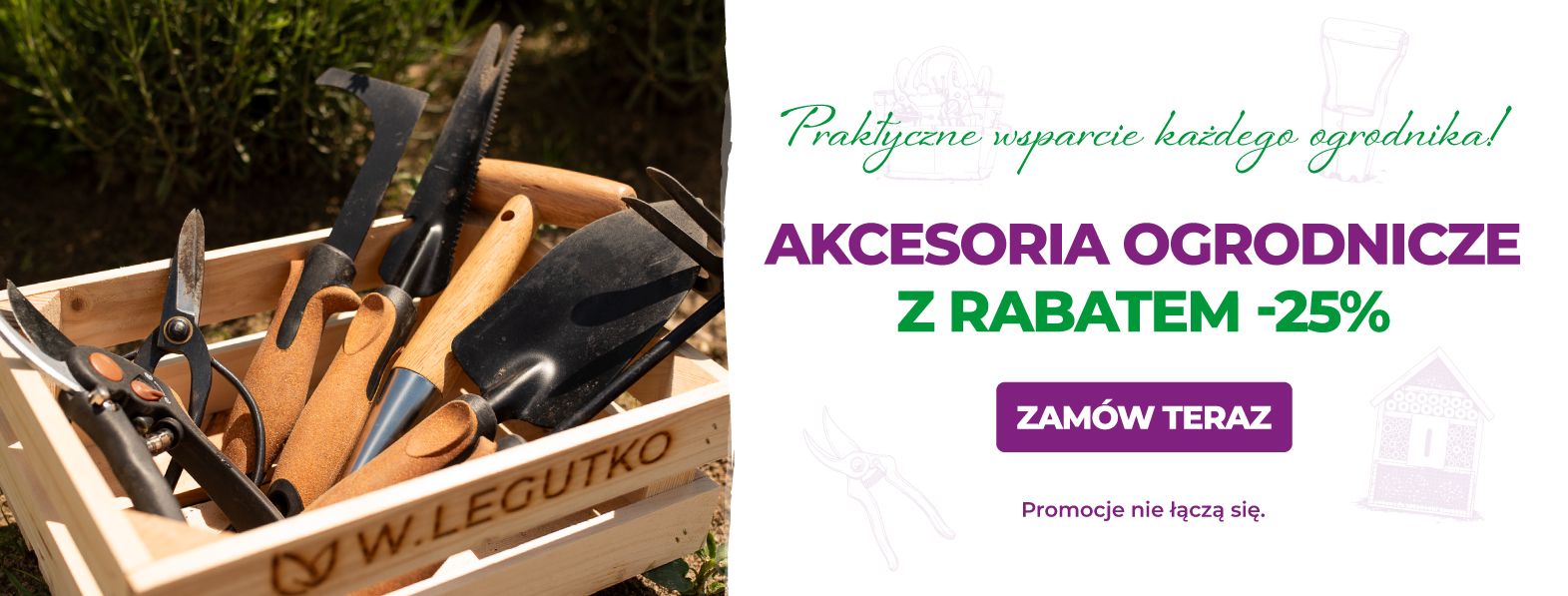 Akcesoria ogrodowe z rabatem -25%
