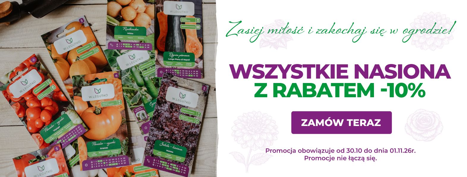Wszystkie nasiona z rabatem -10%