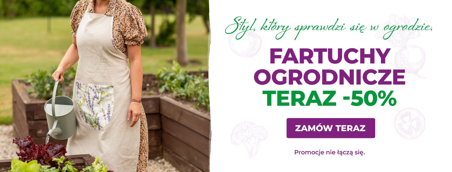 Fartuchy ogrodnicze z rabatem -50%